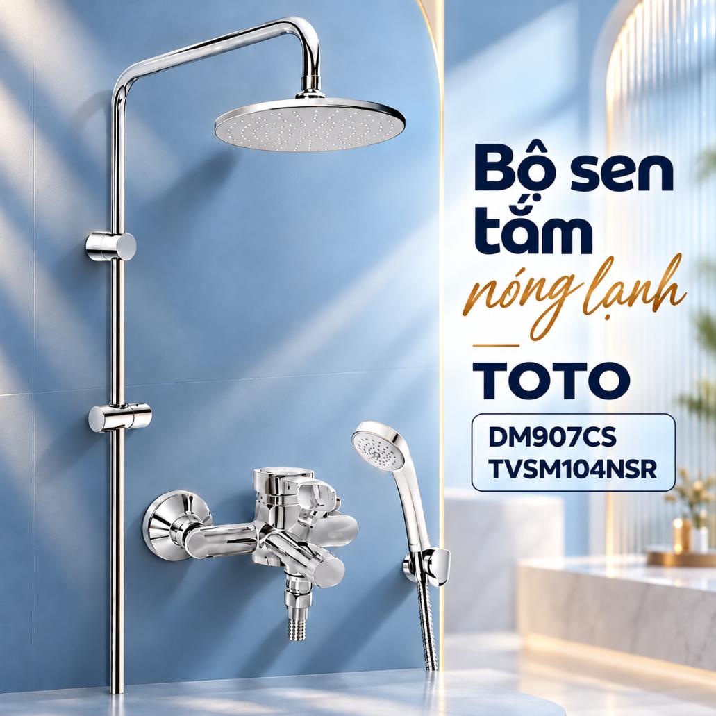 Bộ sen tắm nóng lạnh TOTO DM907CS TVSM104NSR New Standard