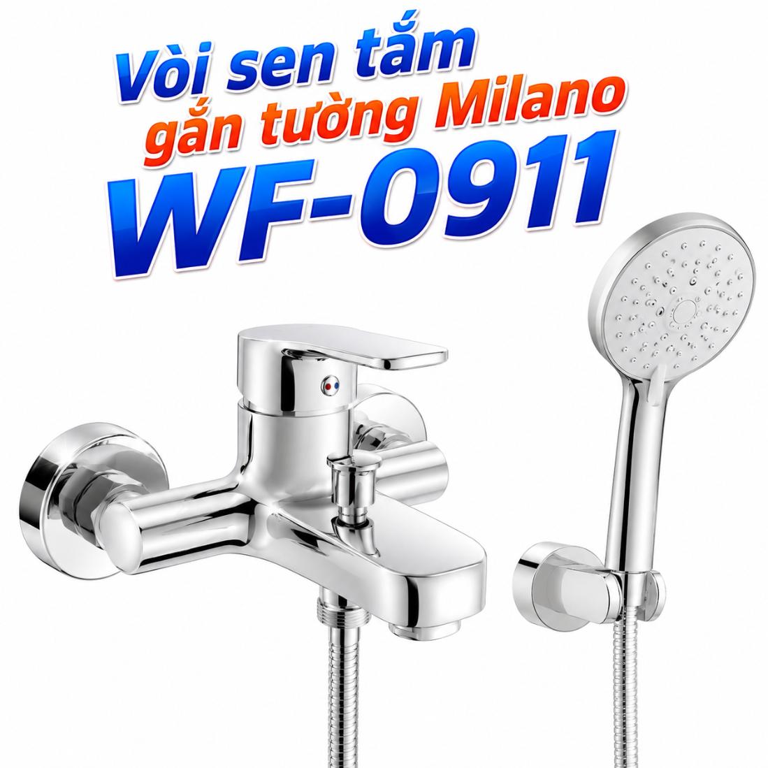 Bộ vòi sen tắm gắn tường American Standard Milano WF-0911