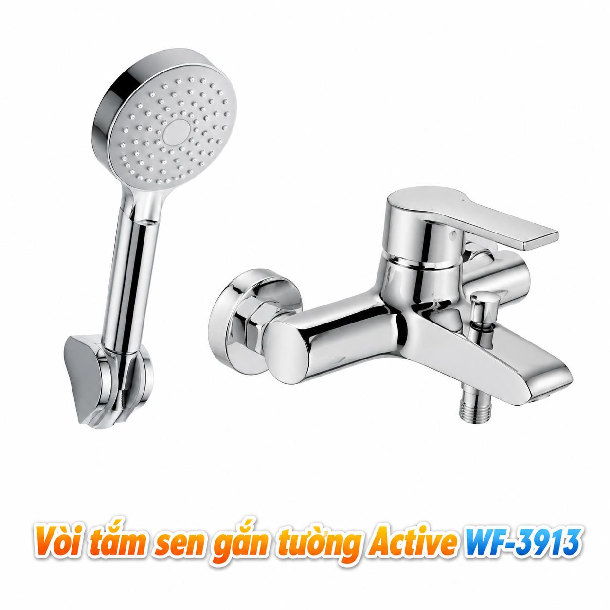 Bộ vòi tắm sen gắn tường American Standard Active WF-3913