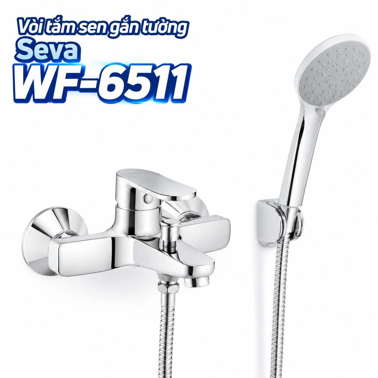 Bộ vòi tắm sen gắn tường American Standard Seva WF-6511