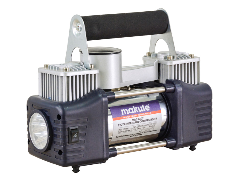 Bơm lốp ô tô Makute MAC1202 2 xi lanh 12V