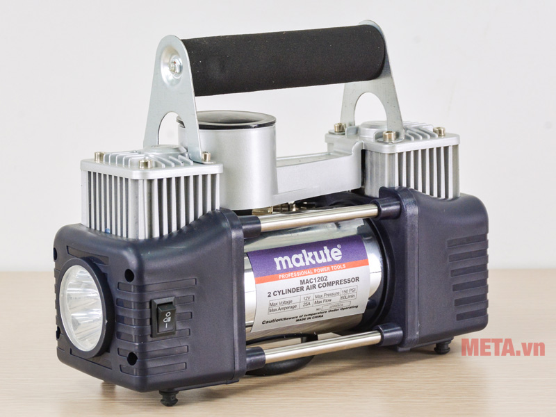 Bơm lốp ô tô Makute MAC1202 2 xi lanh 12V