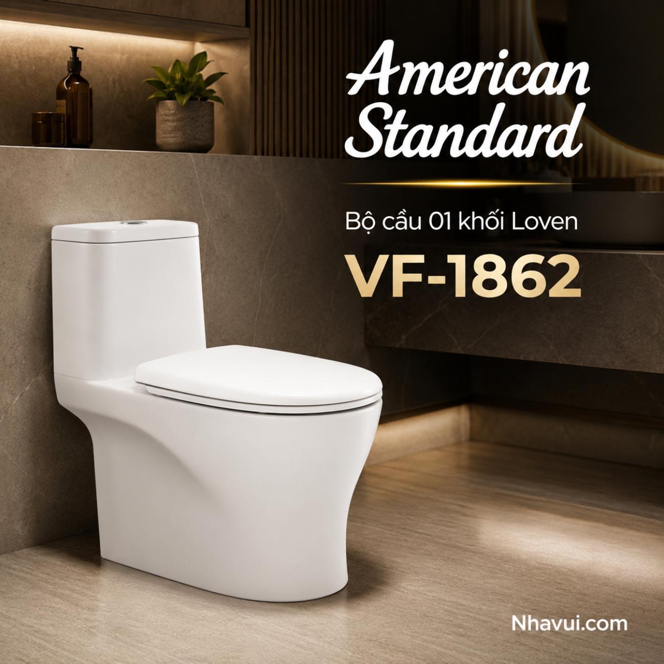 Bồn cầu 1 khối American Standard VF-1862 Loven
