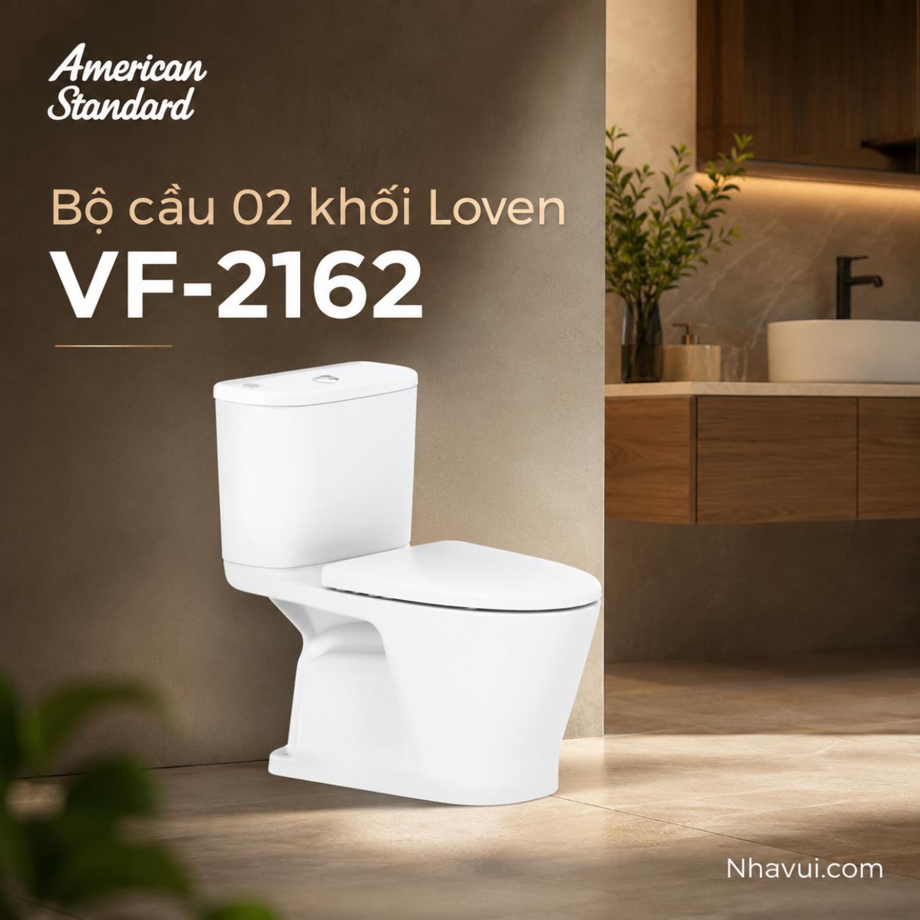 Bồn cầu 2 khối American Standard VF-2162 Loven