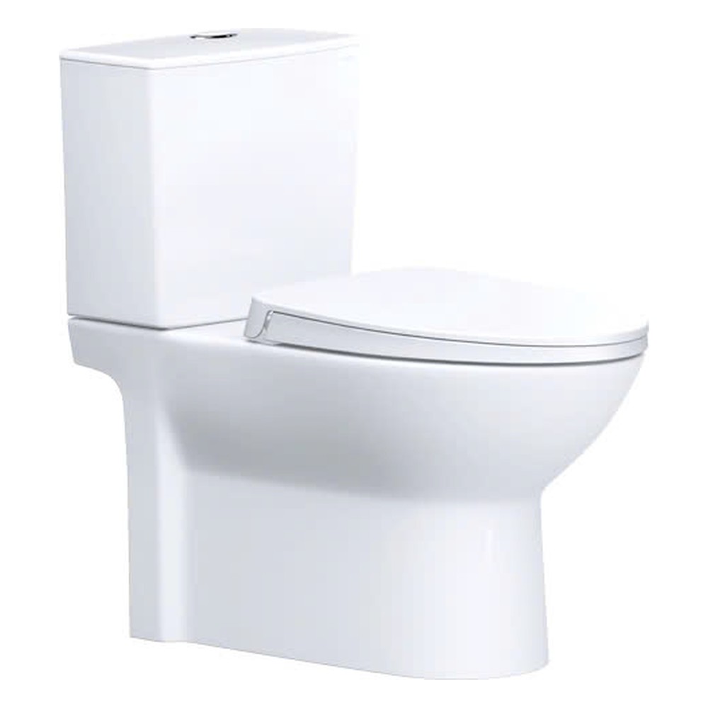 Bồn cầu hai khối nắp êm Caesar CD1340 – 740 x 390 x 755 mm chính hãng, bảo hành 24 tháng