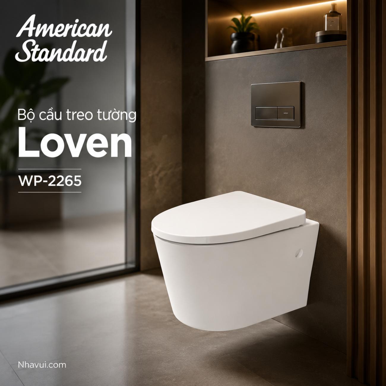 Bồn cầu treo tường American Standard WP-2265 Loven