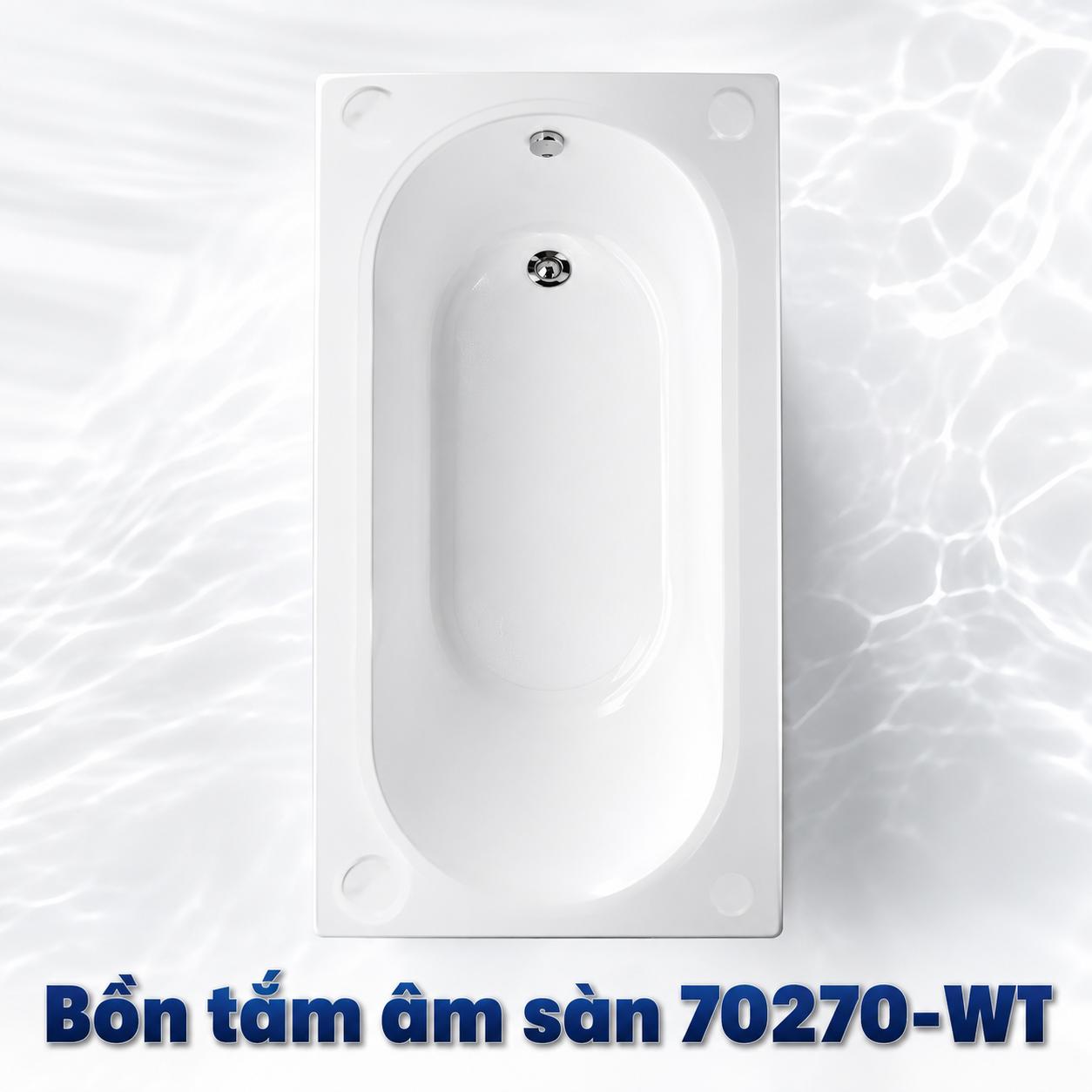 Bồn tắm âm sàn Active 70270-WT