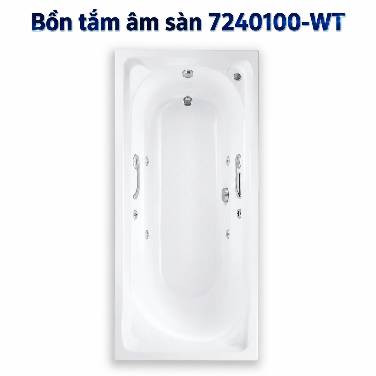 Bồn tắm âm sàn thủy lực Studio 7240100-WT