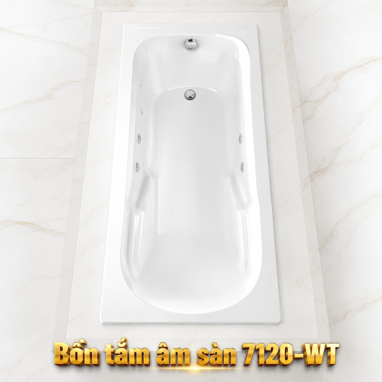 Bồn tắm âm sàn Tonca 7120-WT