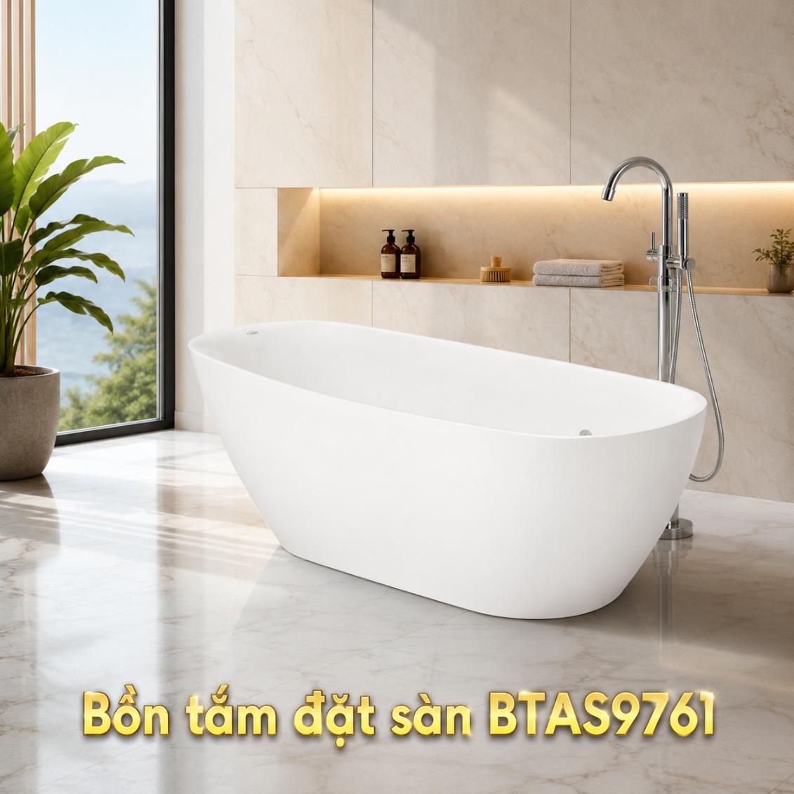 Bồn tắm đặt sàn Zenistone BTAS9761