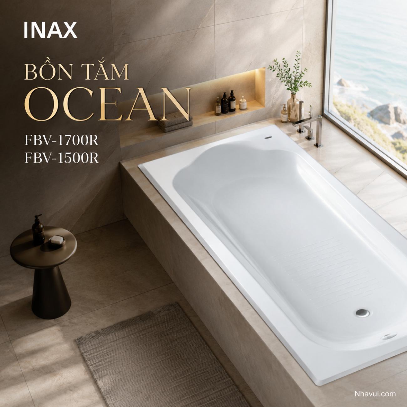 Bồn tắm INAX Ocean FBV-1700R / FBV-1500R