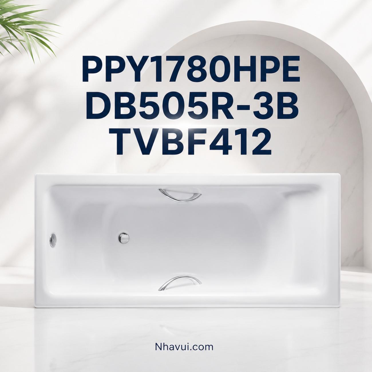 Bồn tắm ngọc trai có tay vịn TOTO PPY1780HPE DB505R-3B TVBF412