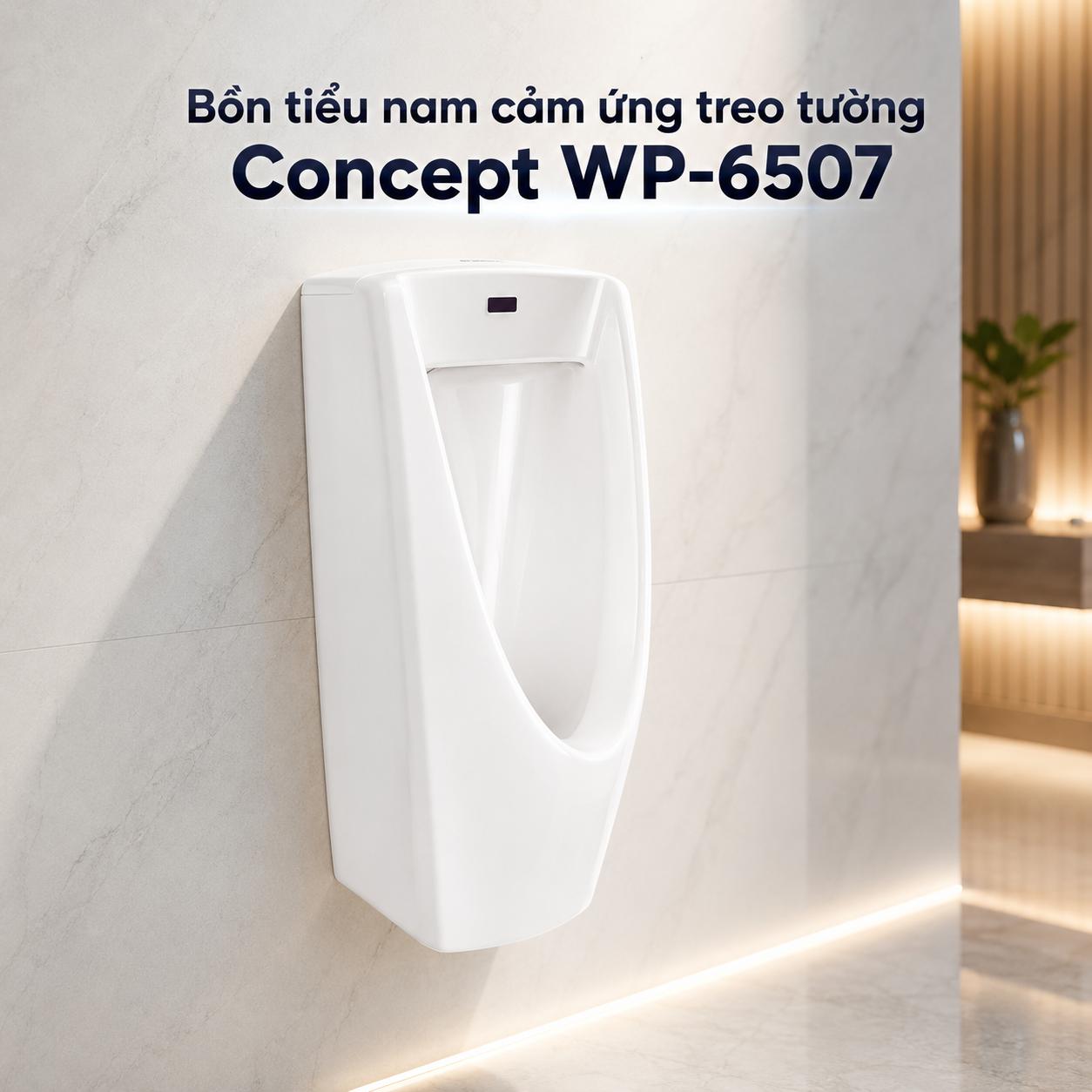 Bồn tiểu nam cảm ứng treo tường Concept WP-6507