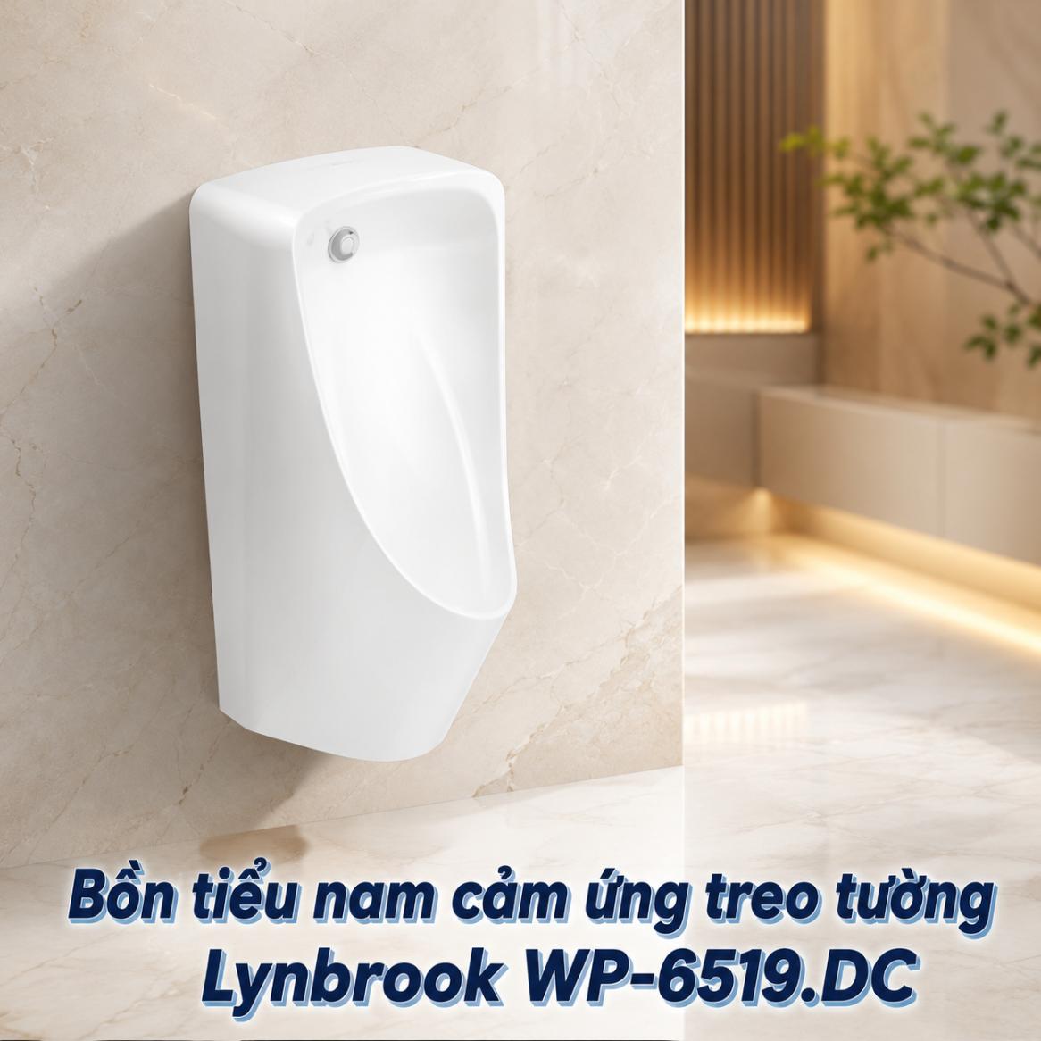 Bồn tiểu nam cảm ứng treo tường Lynbrook dùng pin WP-6519.DC