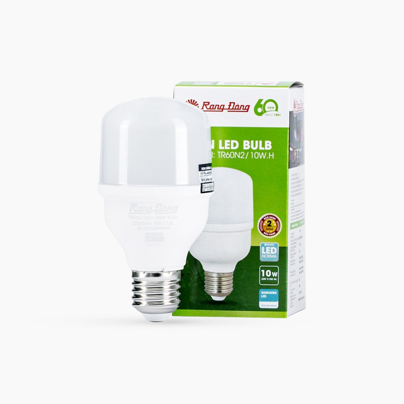 Bóng đèn LED Bulb trụ công suất lớn Rạng Đông TR60–TR160 (10W–60W, E27)