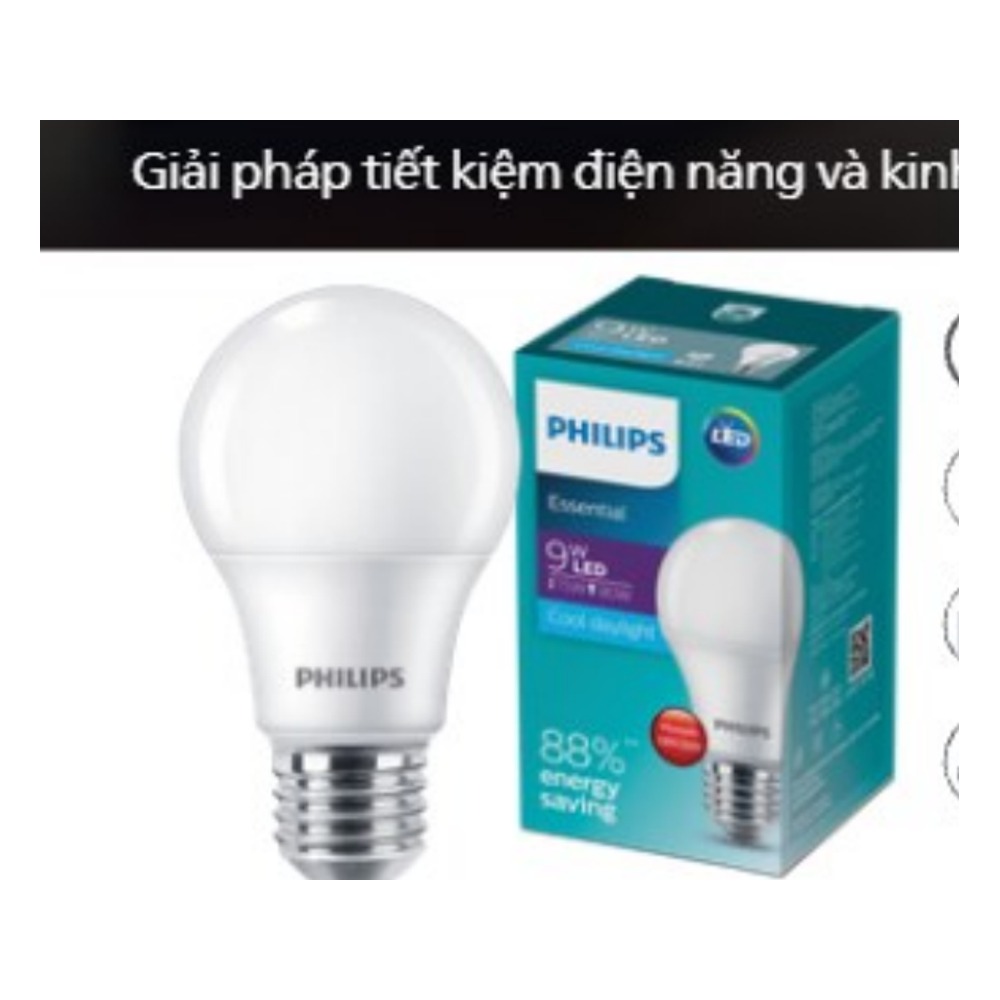 Bóng đèn LED Philips Essential LEDBulb đui E27 3W, 5W, 7W, 9W, 11W, 13W