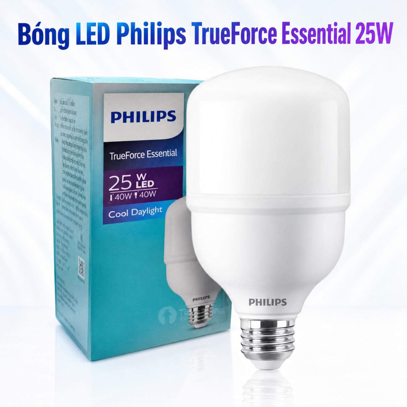 Bóng LED trụ Philips TForce Essential E27 25W / 35W / 45W / 50W