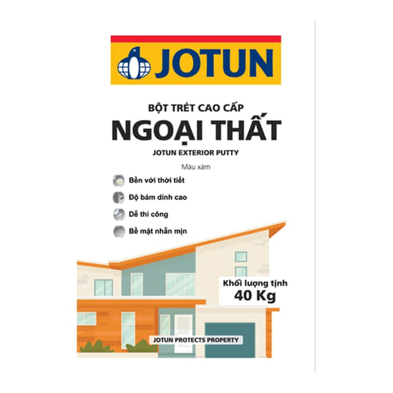 Bột trét tường ngoại thất cao cấp Jotun Exterior Putty chịu nước bám dính tốt