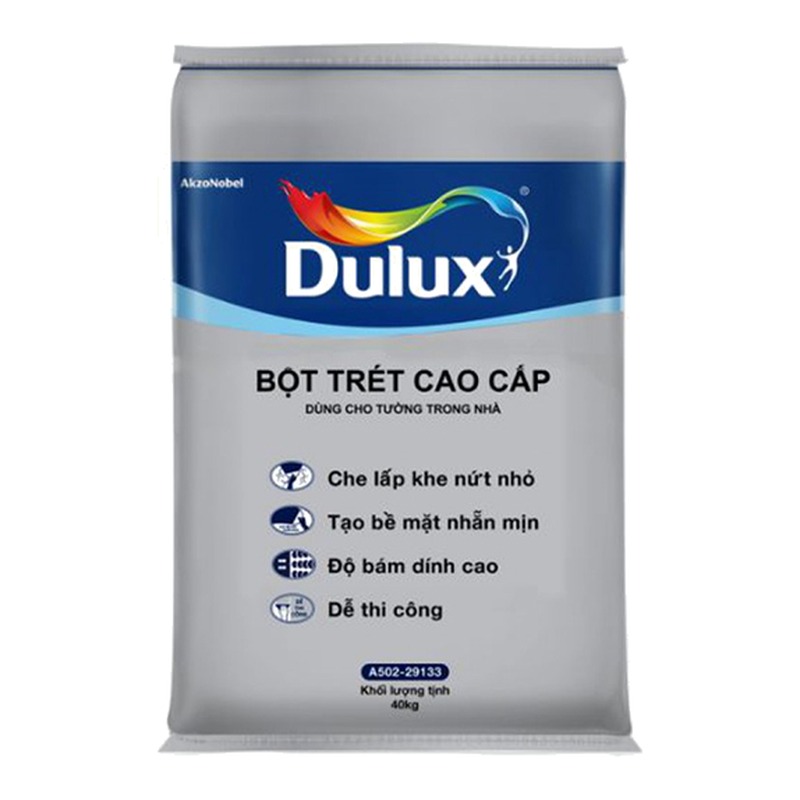 Bột trét tường nội thất cao cấp Dulux Trong Nhà B347 nhẵn mịn bám dính cao