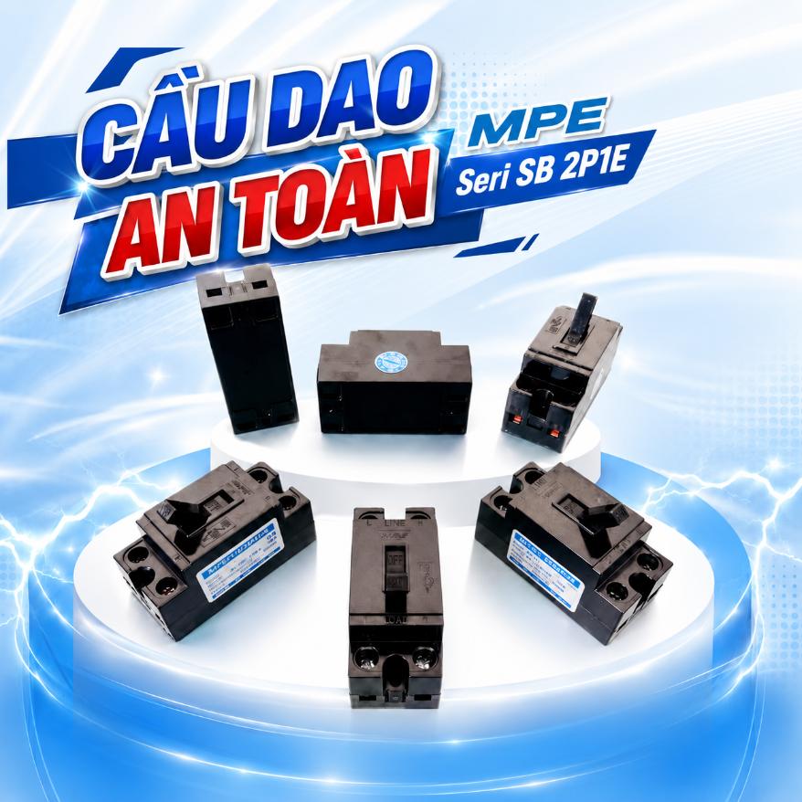 Cầu dao an toàn MPE Seri SB 2P1E