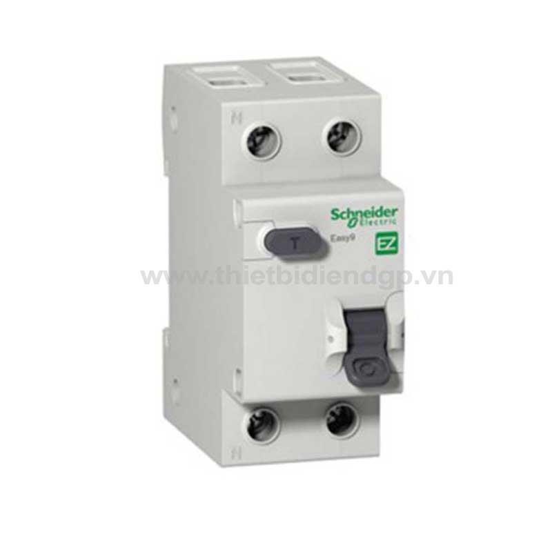 Cầu dao chống dòng rò RCCB Schneider Easy9 2P 30mA loại AC, 40A–63A