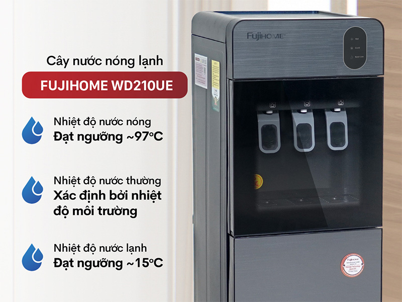 Cây nước nóng lạnh bình âm FujiHome WD210UE
