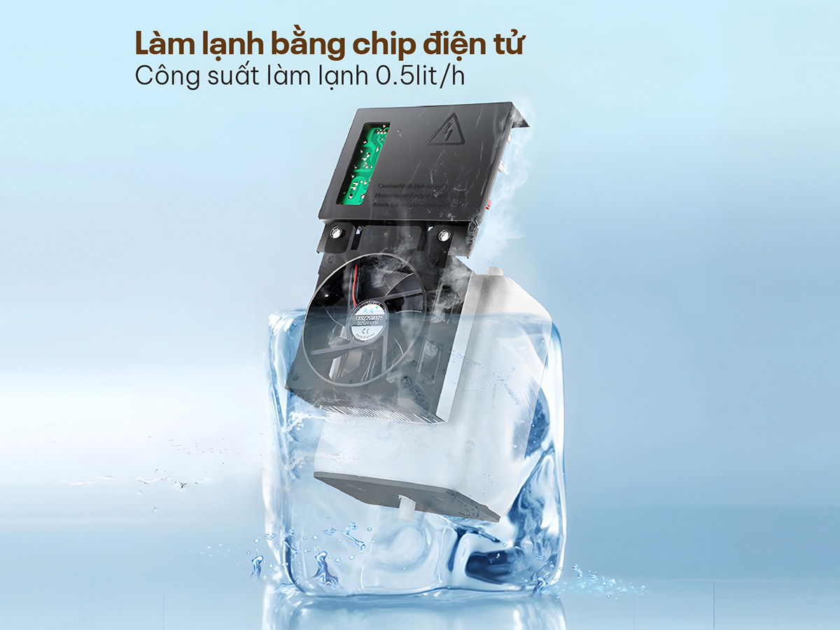 Cây nước nóng lạnh bình âm kết hợp bàn pha trà, cà phê FujiHome TB392