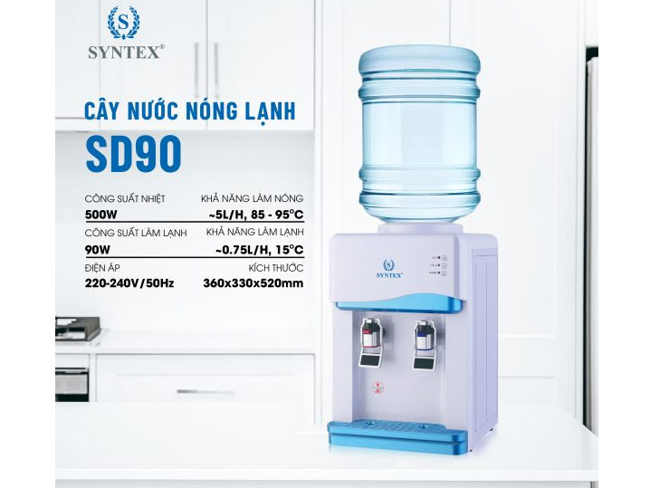Cây nước nóng lạnh để bàn Syntex SD90