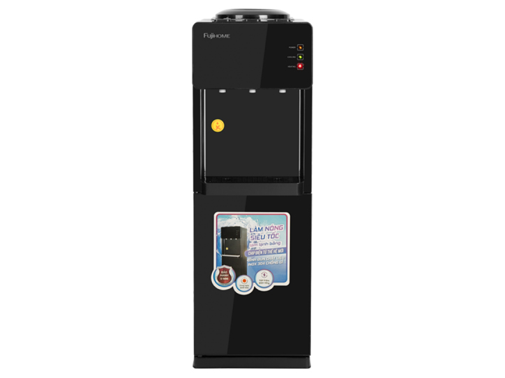 Cây nước nóng lạnh FujiHome WD61E úp bình, 3 vòi, làm lạnh điện tử