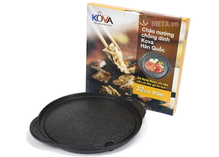 Chảo nướng chống dính Kova tròn HGR 32cm