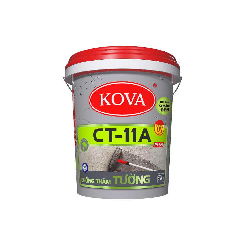 Chất chống thấm tường KOVA CT-11A Plus Tường Đen (thùng 5kg, 22kg)