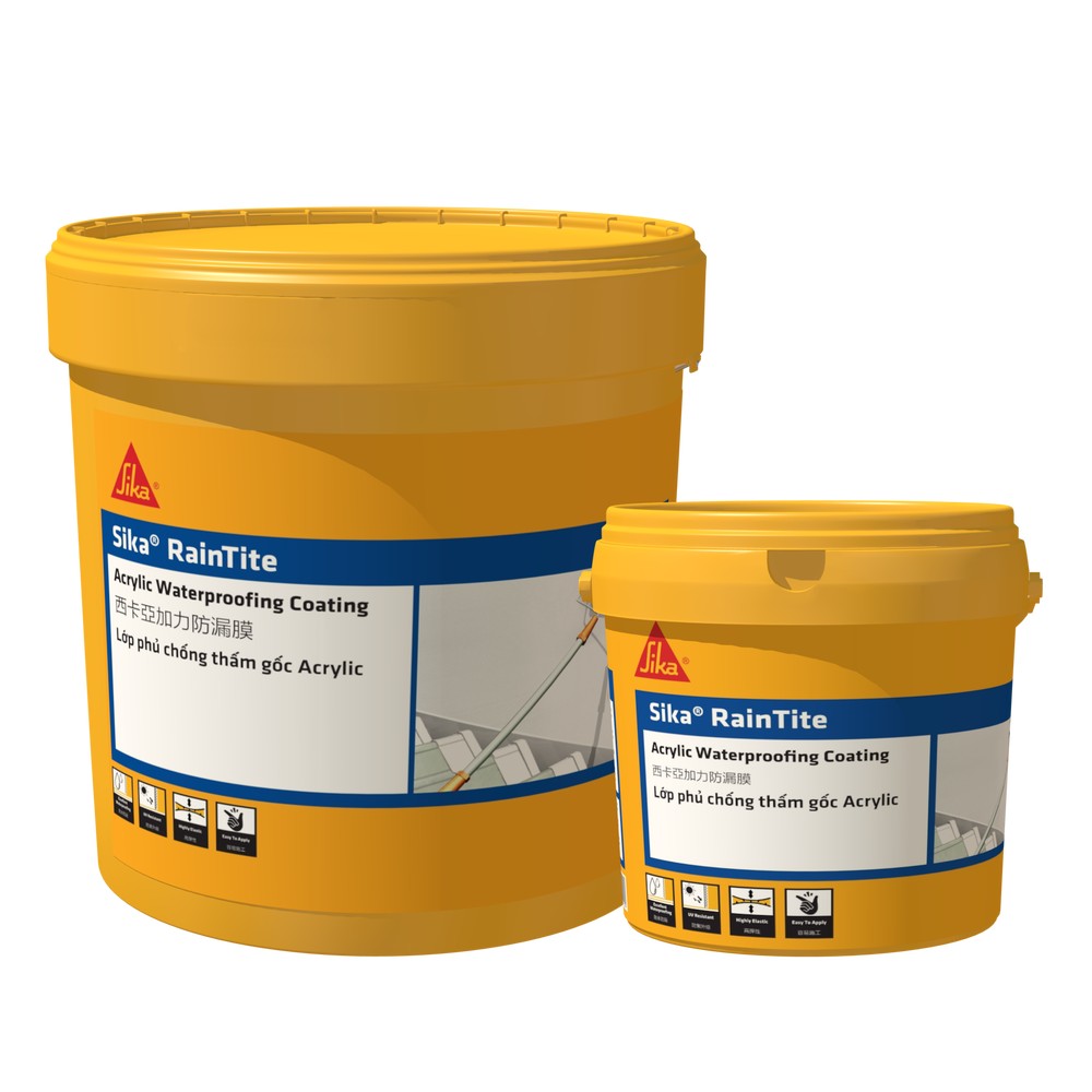 Chất phủ chống thấm gốc Acrylic Sika RainTite