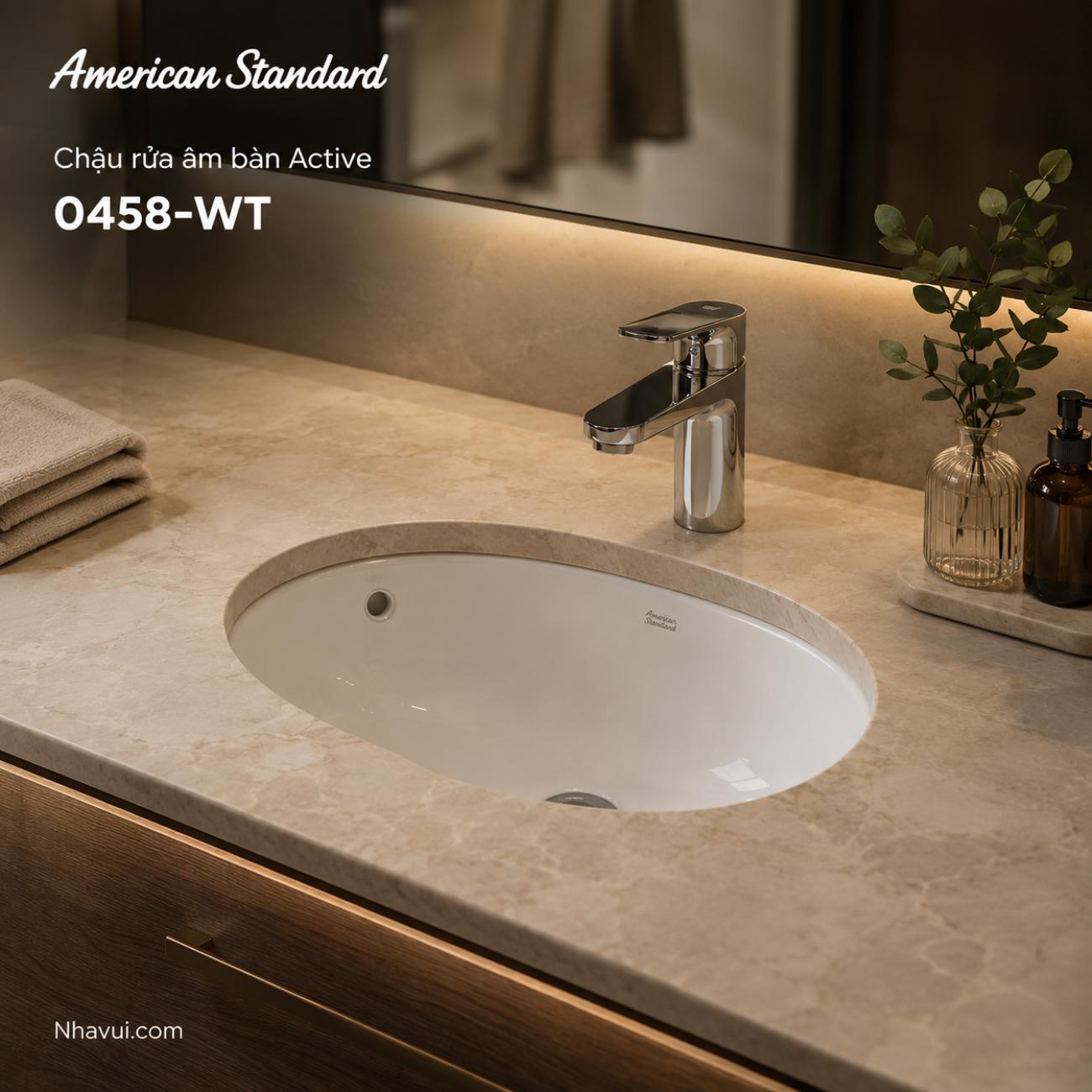 Chậu rửa âm bàn American Standard 0458-WT Active