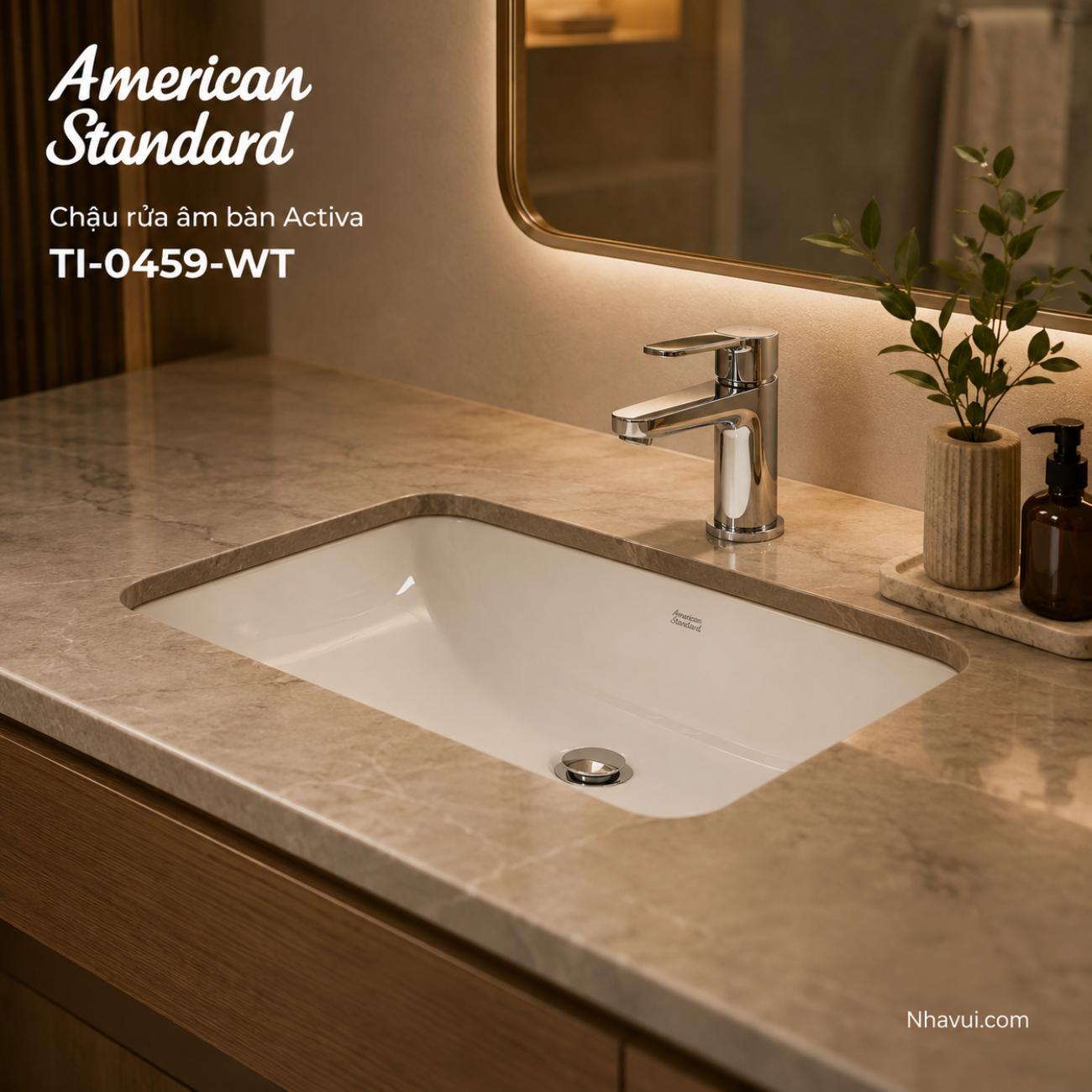 Chậu rửa âm bàn American Standard TI-0459-WT Activa