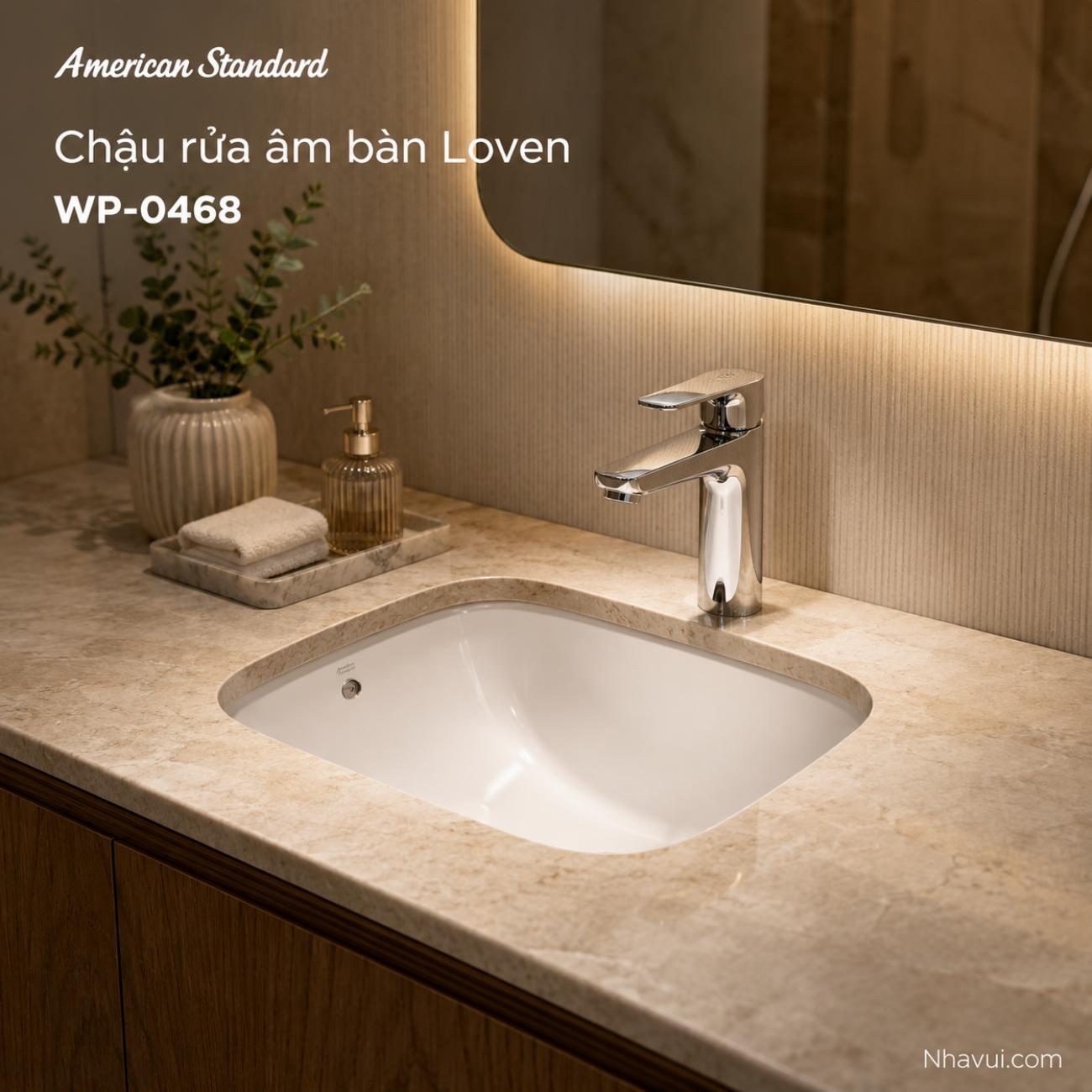 Chậu rửa âm bàn American Standard WP-0468 Loven