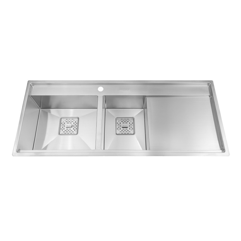 Chậu rửa chén 2 hố inox 304 Malloca MS6304ST (86 cm) / MS6306ST (116 cm)