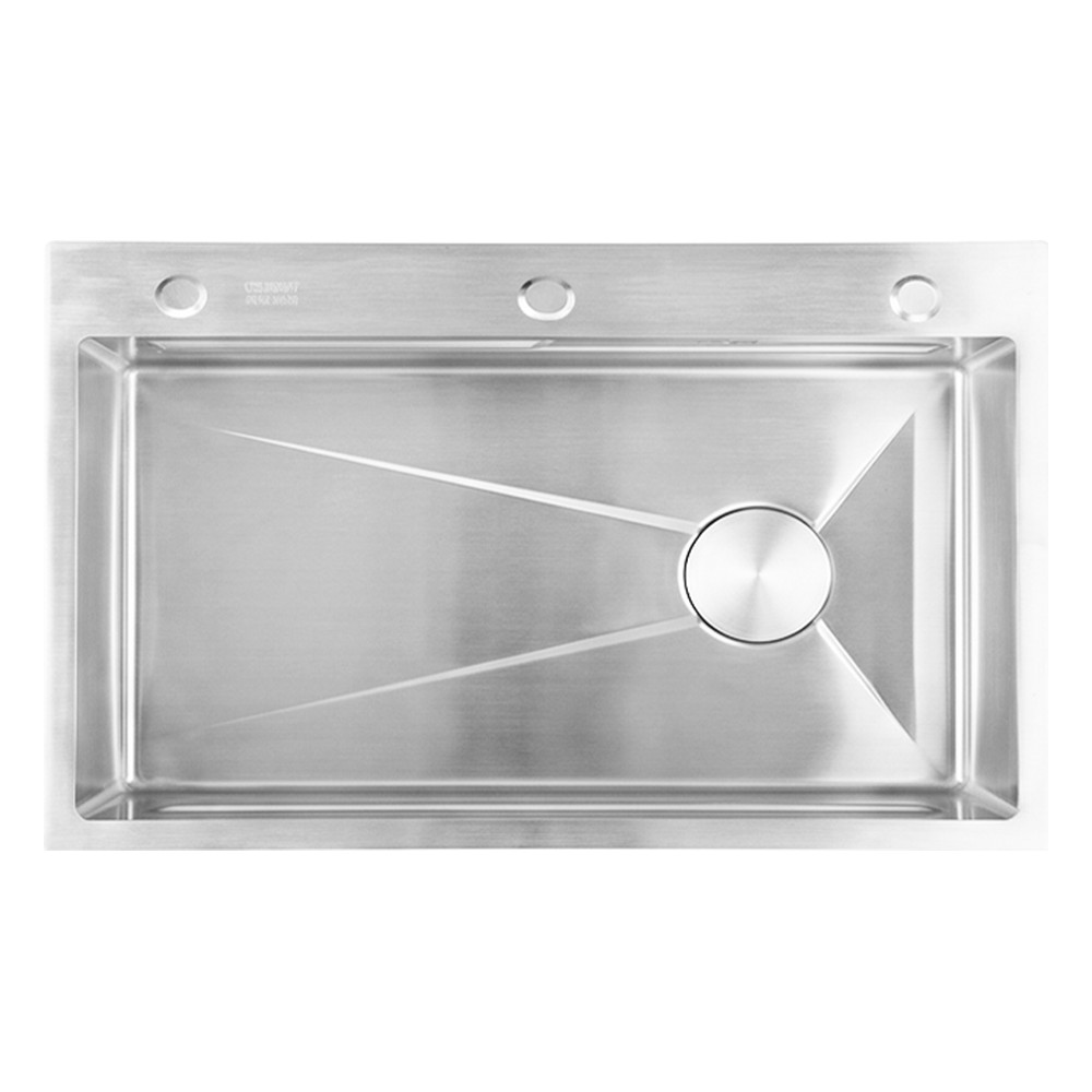 Chậu rửa chén inox 1 hộc Caesar KSH01H075SX – 750 × 460 × 220 mm chính hãng, bảo hành 24 tháng