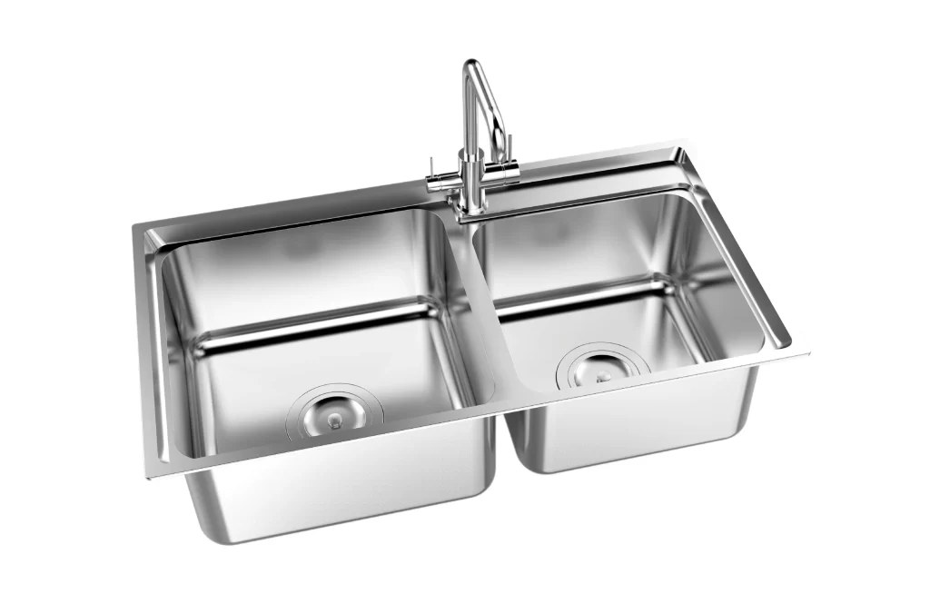 Chậu rửa chén inox Sơn Hà S80 2 hộc