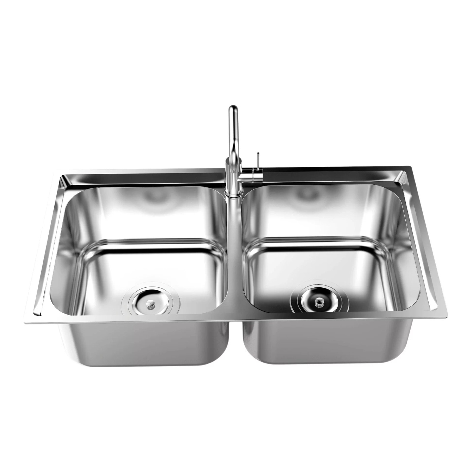Chậu rửa chén inox Sơn Hà S82 2 hộc chính hãng