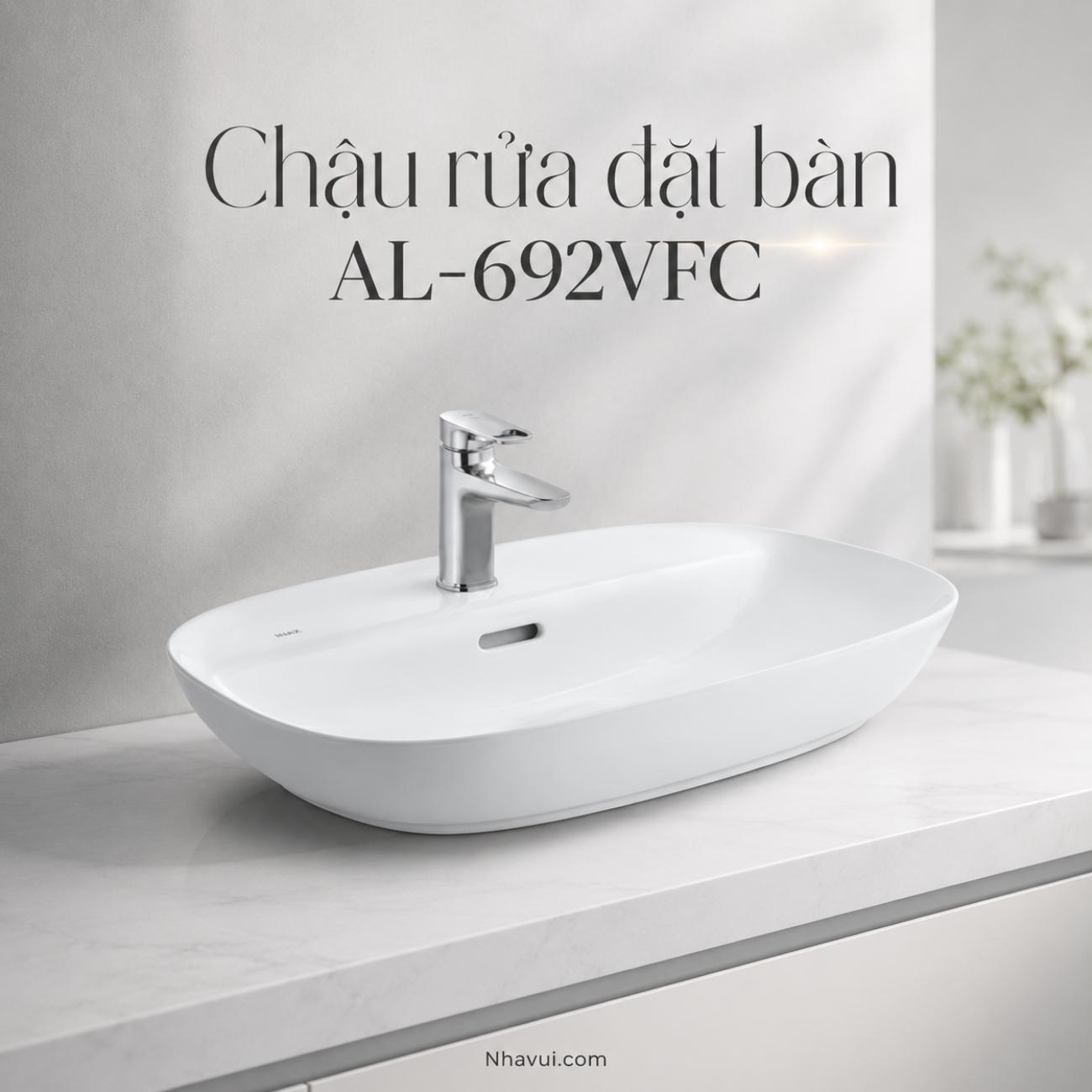 Chậu rửa đặt bàn INAX AL-692VFC AQUA CERAMIC