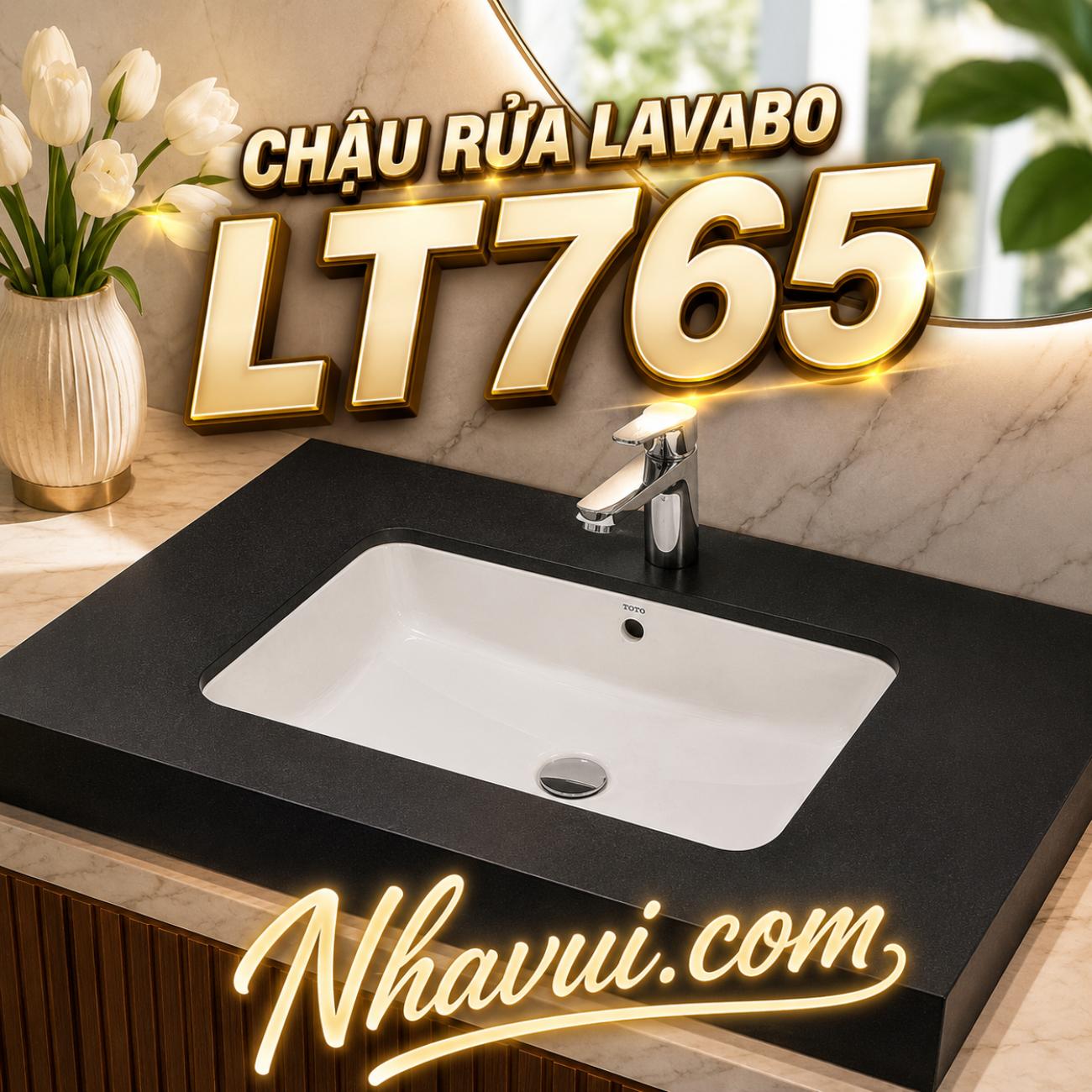 Chậu rửa lavabo đặt bàn kèm bộ giá đỡ TOTO LT765 TL516GV