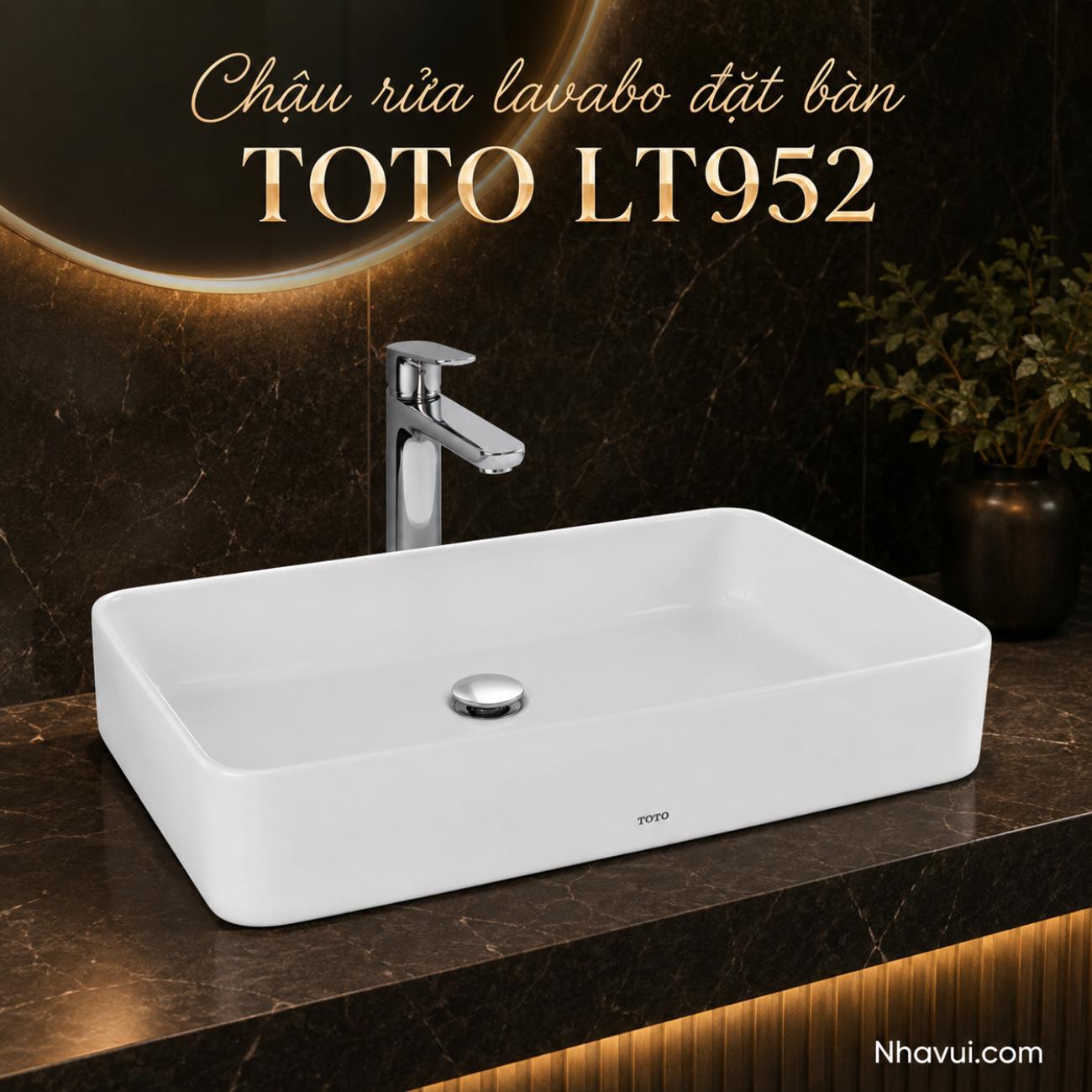 Chậu rửa lavabo đặt bàn TOTO LT952