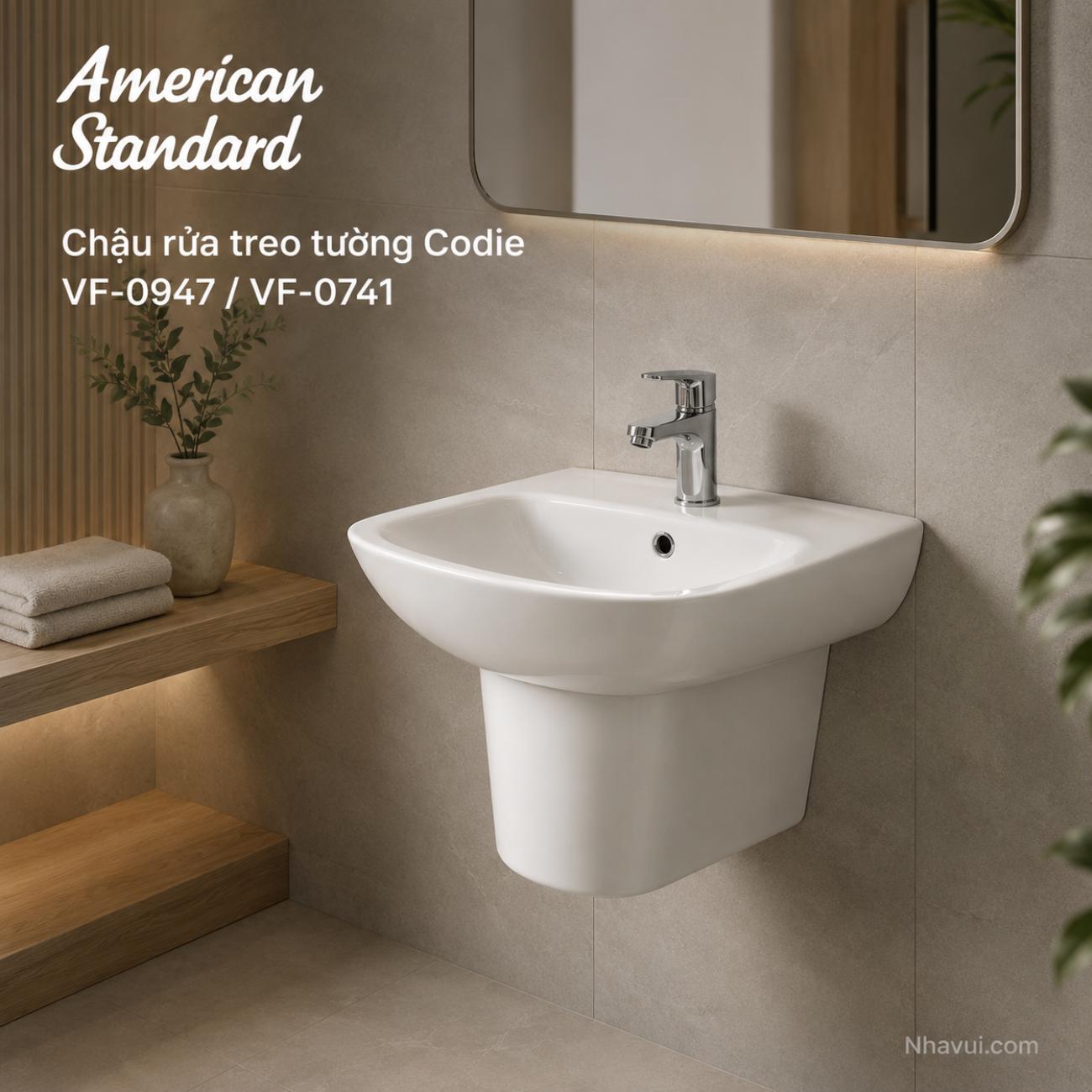 Chậu rửa treo tường American Standard VF-0947 / VF-0741 Codie