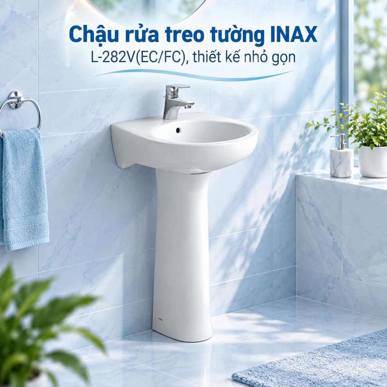 Chậu rửa treo tường INAX L-282V(EC/FC)