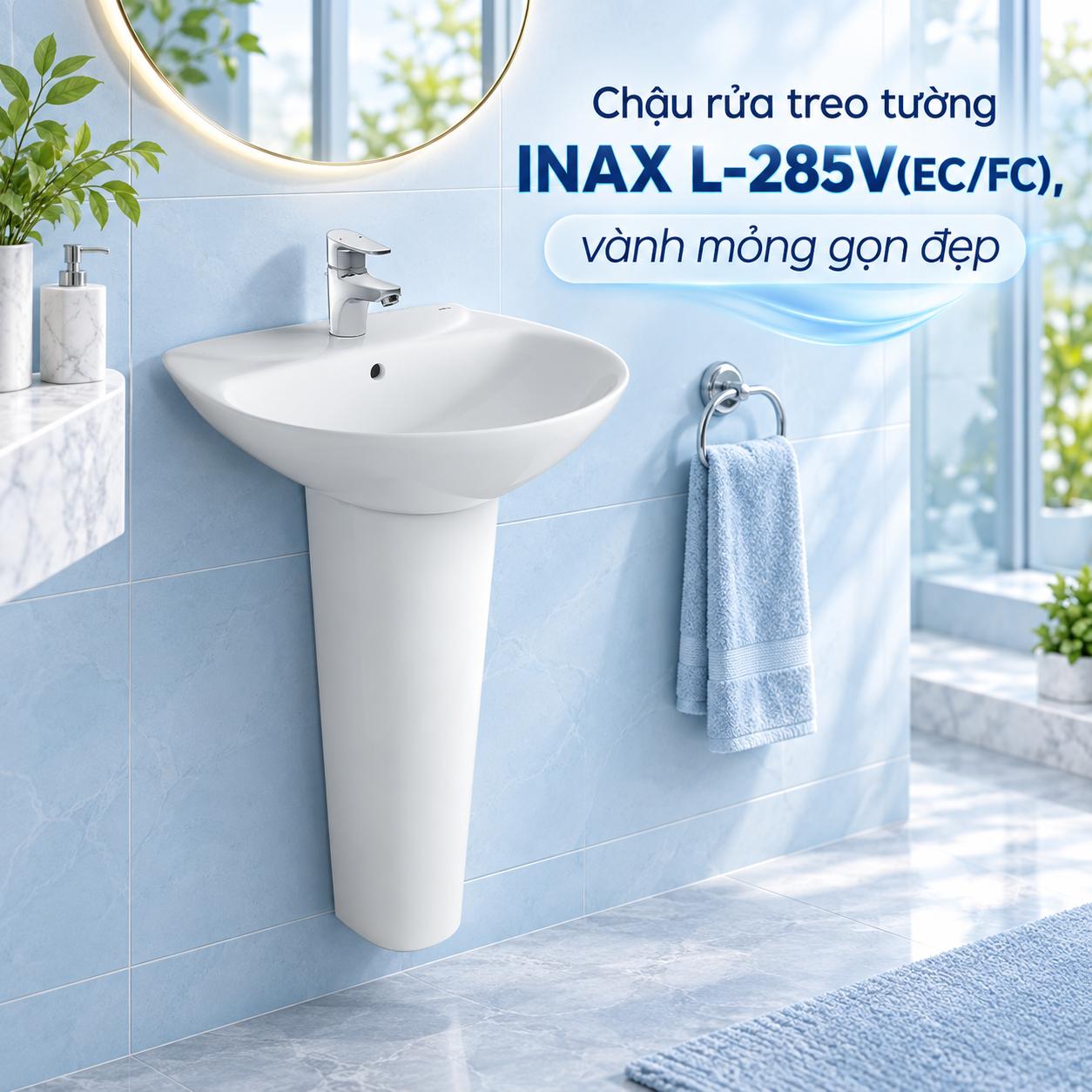 Chậu rửa treo tường INAX L-285V(EC/FC)