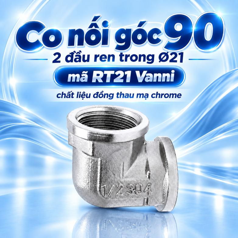 Co 2 đầu RT21 Vanni đồng thau