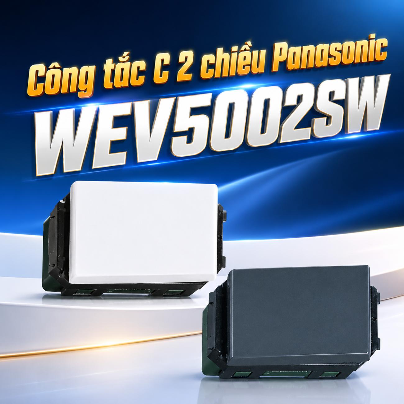 Công tắc C 2 chiều Panasonic Wide Series WEV5002SW