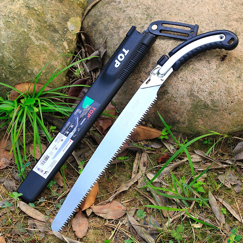 Cưa gỗ cán nhựa đen TOP F890502 lưỡi 350 mm