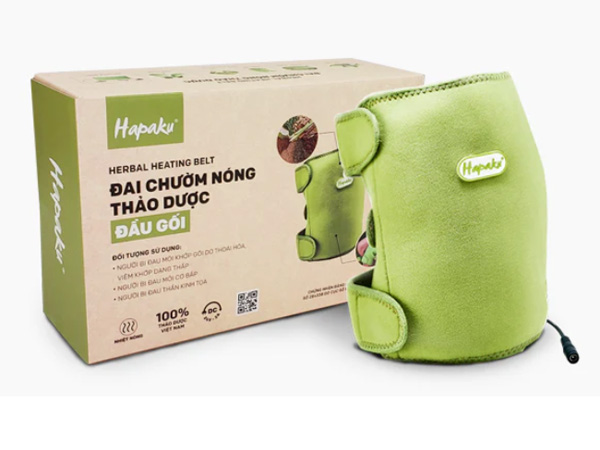 Đai chườm nóng thảo dược đầu gối Hapaku làm nóng bằng điện