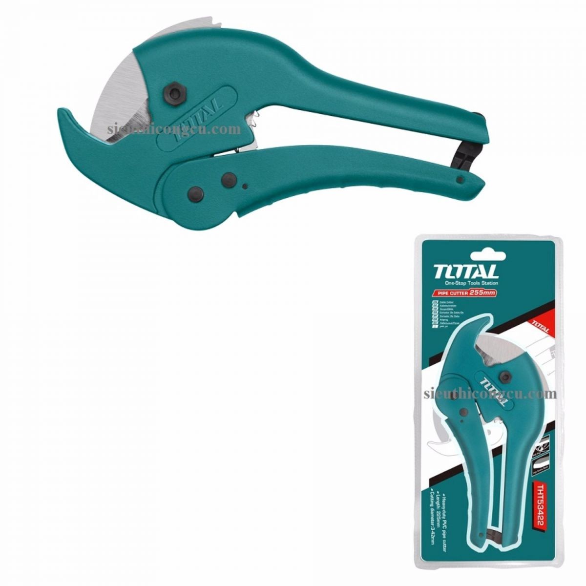 Dao cắt ống nhựa Total THT53422 cắt ống 3 – 42 mm